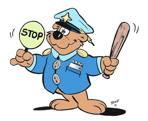 Glad Bj&oslash;rn betjent